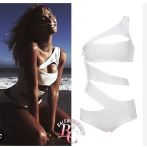 House Of CB 'Hamptons' Cut Out Swimsuit, Size M